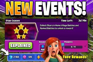 رویداد Star Bonus و Star Chaser کلش اف کلنز برای کسب منابع بیشتر