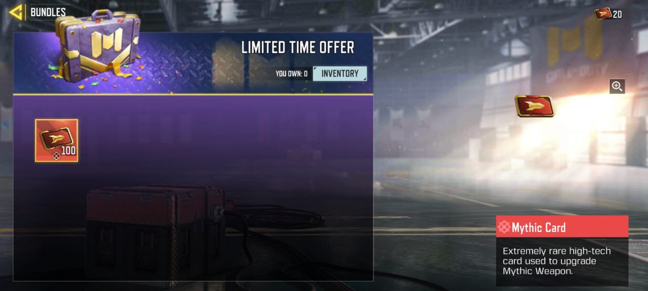 خرید آفر لیمیت 100 میتیک کارت کالاف دیوتی موبایل