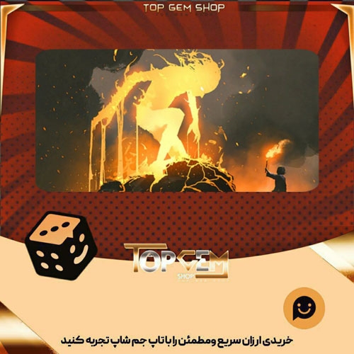 خرید آیتم بنر Fire Golem بازی پلاتو