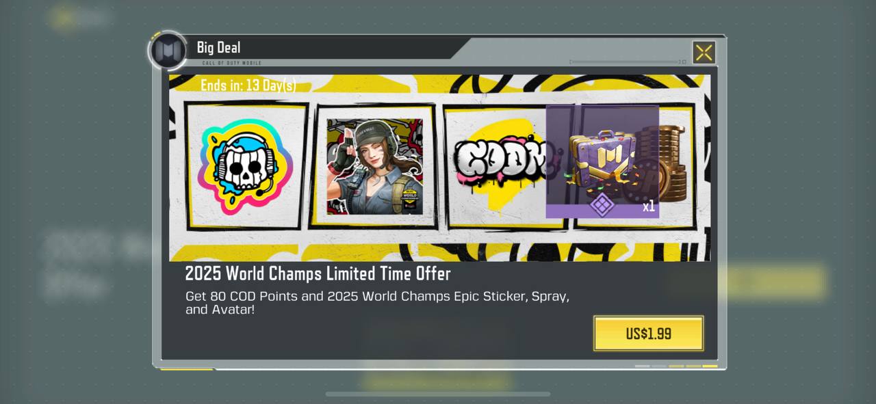 آفر لیمیت تایم World Champs