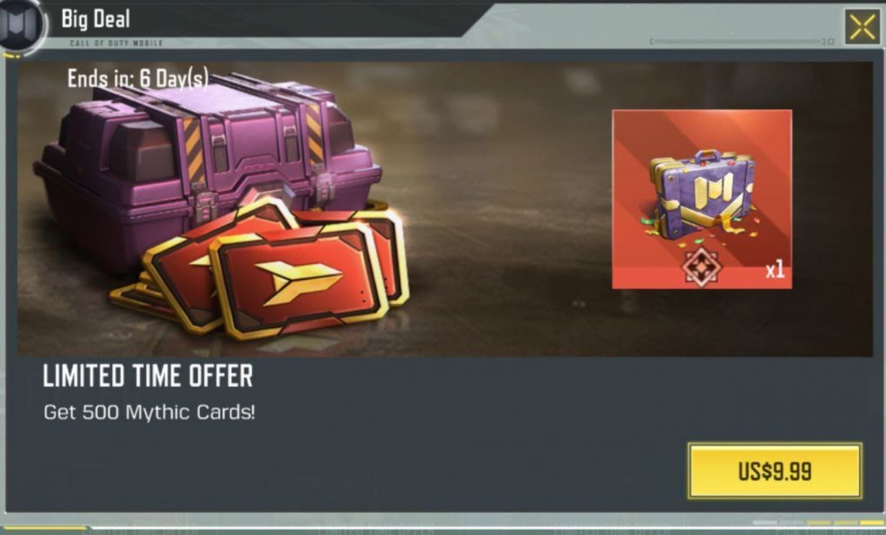آفر 500 کارت میتیک کالاف دیوتی موبایل