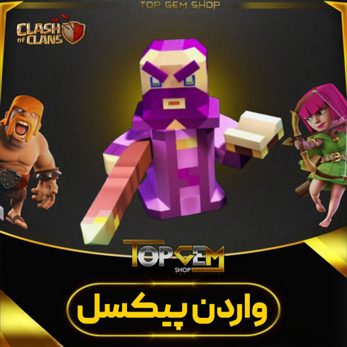 خریداسکین واردن پیکسل کلش اف کلنز