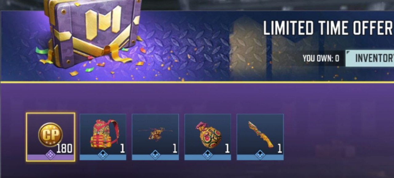 آفر لیمیت تایم ( 180cp)