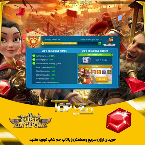 خرید VIP 6 رایز اف کینگ دام