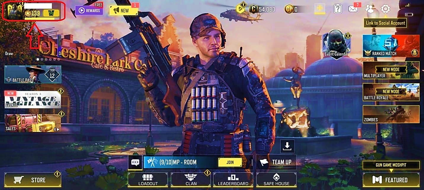 به Player Profile بروید.