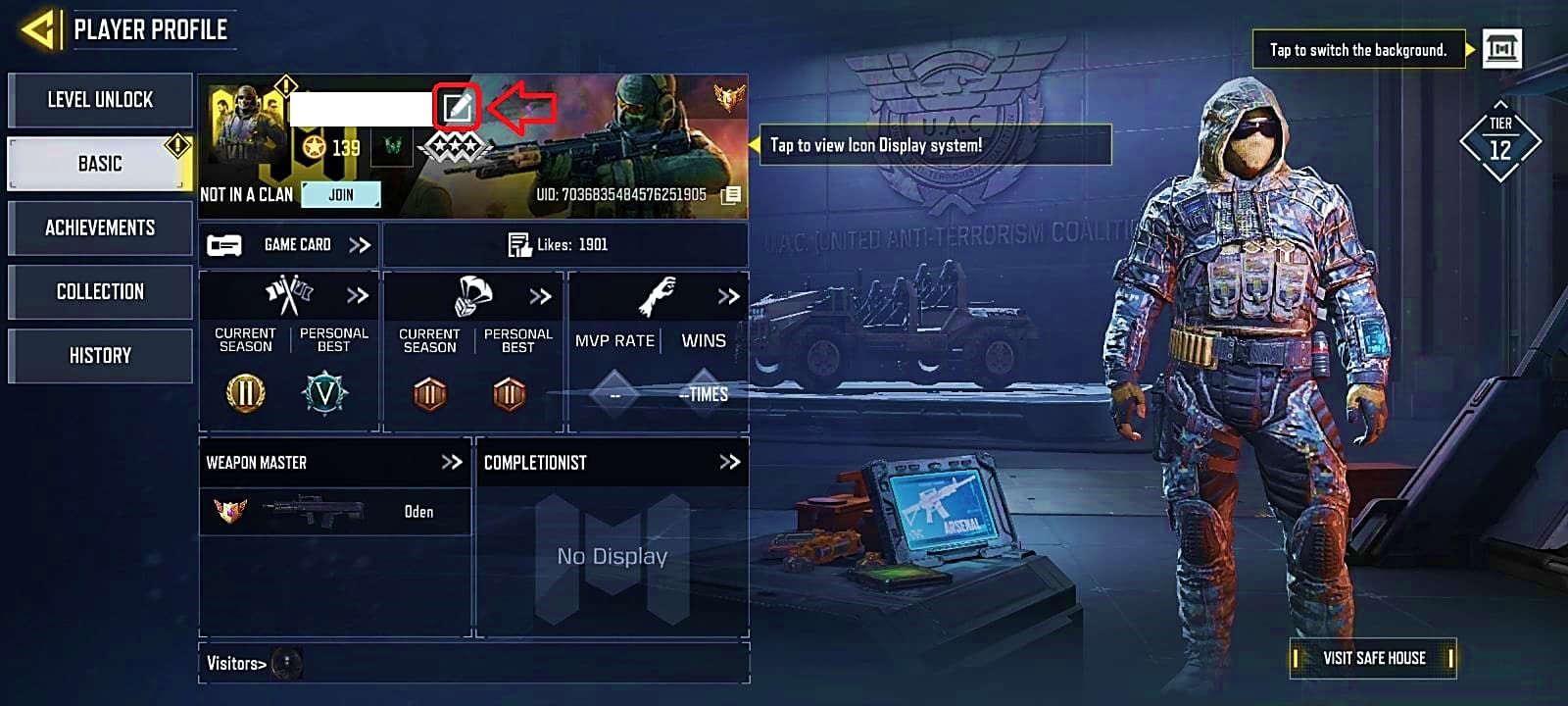 تب Basic را انتخاب کنید.