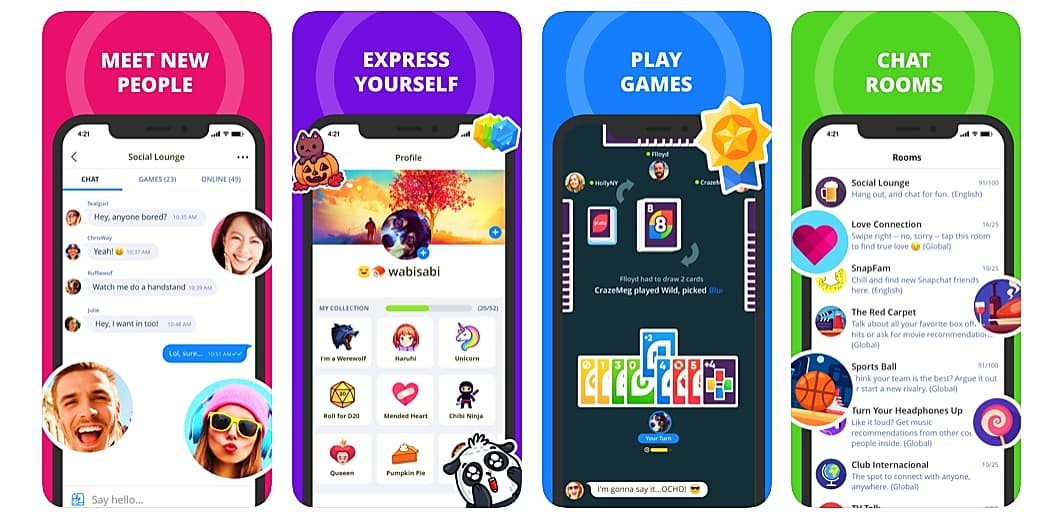 می‌توانید از بین تم‌های چت عاشقانه، طنز، ورزشی، فانتزی و بسیاری دیگر گزینه مورد علاقه خود را انتخاب کنید.